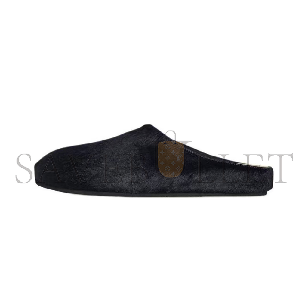 T*e R*w navy blue horsehair slippers f1486l70nvyf